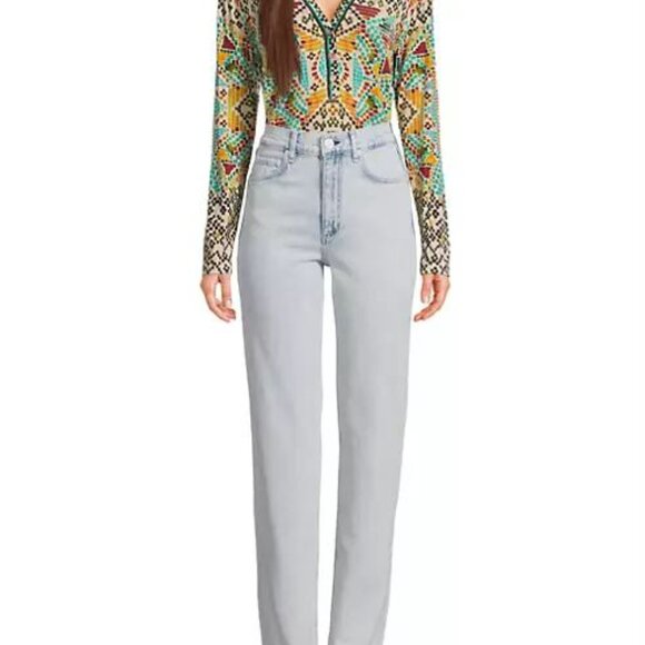 Johnny Was Etris Janie Favorite Long Sleeve Button Henley Tee Shirt Beige Top NW - Picture 10 of 10